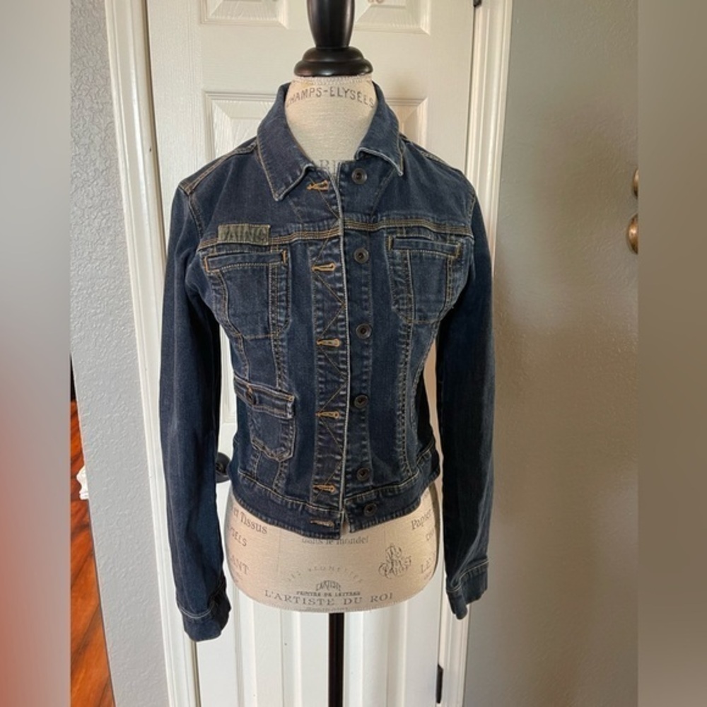 Valcom Denim Jean Jacket Size Juniors Large